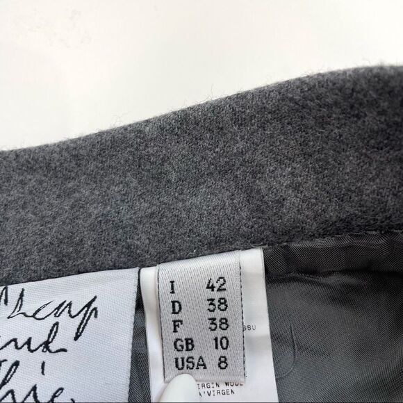 Moschino Cheap And Chic Classic Wool Pencil Skirt - Picture 9 of 12